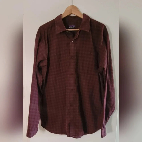 Patagonia Men’s Long Sleeve Organic Cotton Button Down Shirt Size Large‎ EUC - Picture 11 of 14
